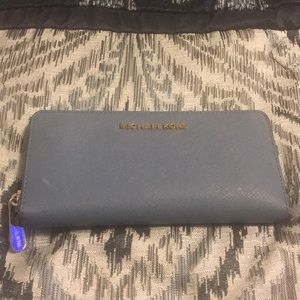 Light blue leather Michael Kors wallet